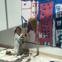 Gallery 1 - Children's Free-Form Mural Creation