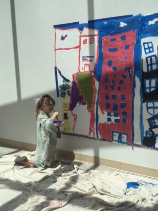 Gallery 1 - Children's Free-Form Mural Creation