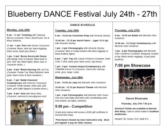 Gallery 1 - Blueberry Dance Festival