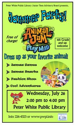 Animal Jam Jammer Party