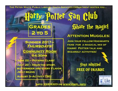 Harry Potter Fan Club Grades 2-5