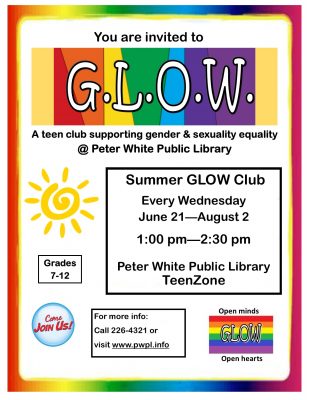 Peter White Public Library Summer GLOW Club