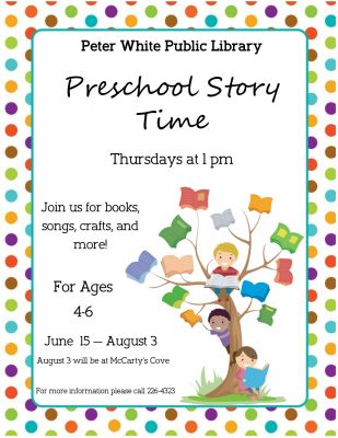 Preschool Storytime, Ages 4-6