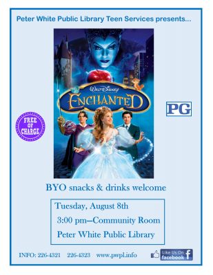 Peter White Public Library Afternoon Movie: Enchanted