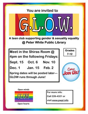 Peter White Public Library GLOW Club
