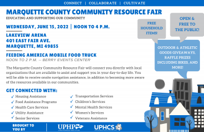 UPHCS and UPHP Marquette County Community Resource Fair