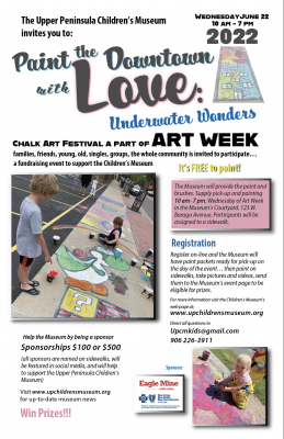 Paint The Downtown With Love Chalk Art Festival