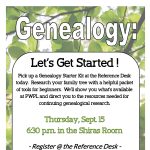 Genealogy: Let's Get Started!