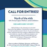 2023 Annual North of the 45th Exhibition Call for Art